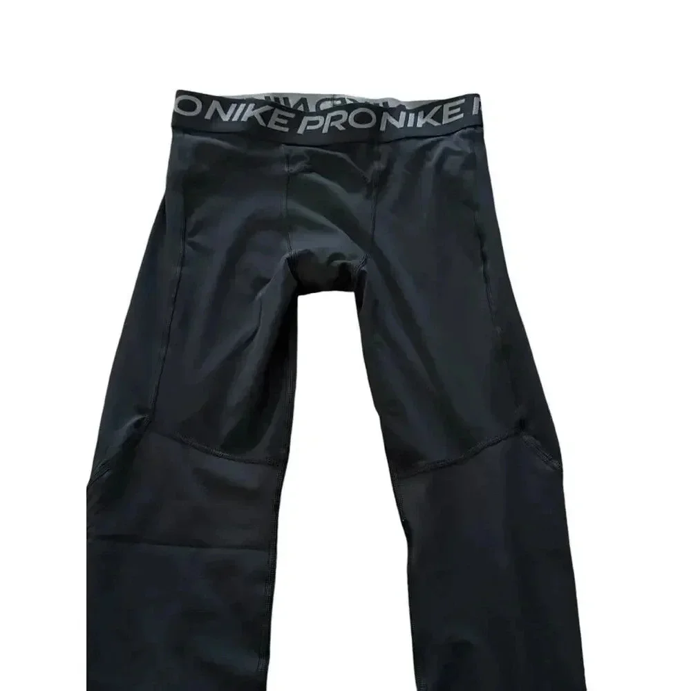 Nike Pro Dri Fit Black Elastic Waist Tight Fit Legging Size Large